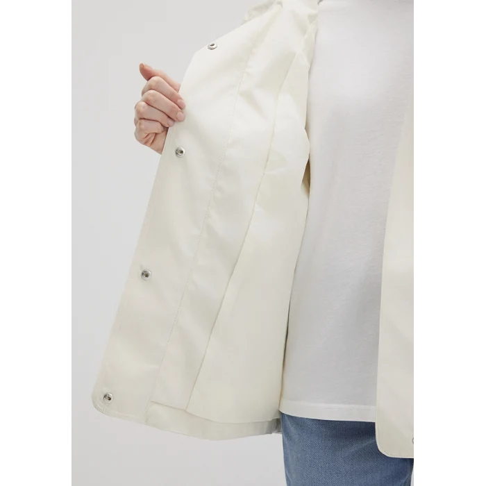 Mavi 1110014-70134 Kapüşonlu Ekru Ceket