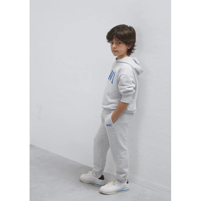 Mavi 6010028-88467 Mavi Logo Baskılı Gri Eşofman Altı