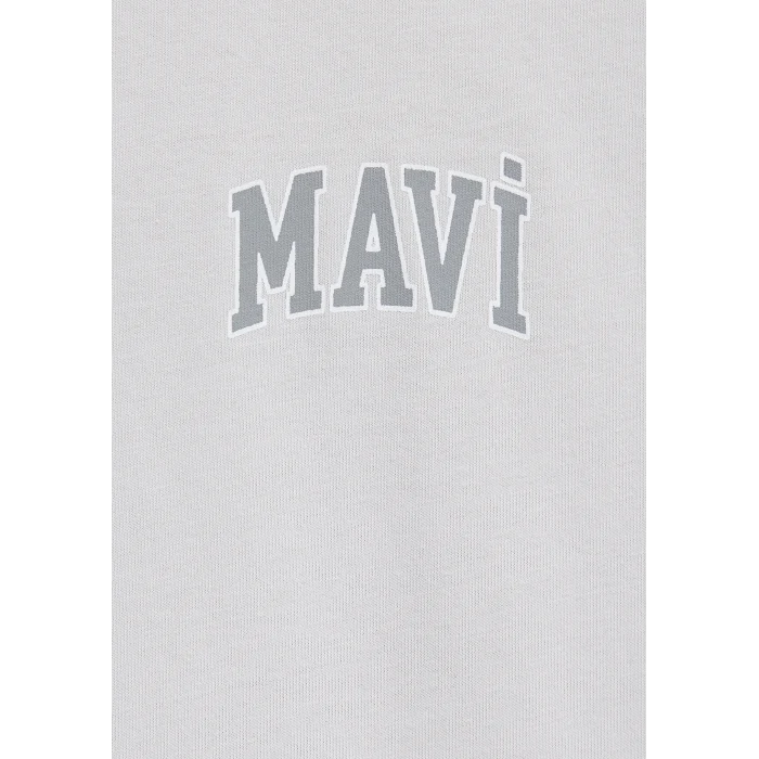 Mavi 0611714-70074 Mavi Logo Baskılı Gri Tişört