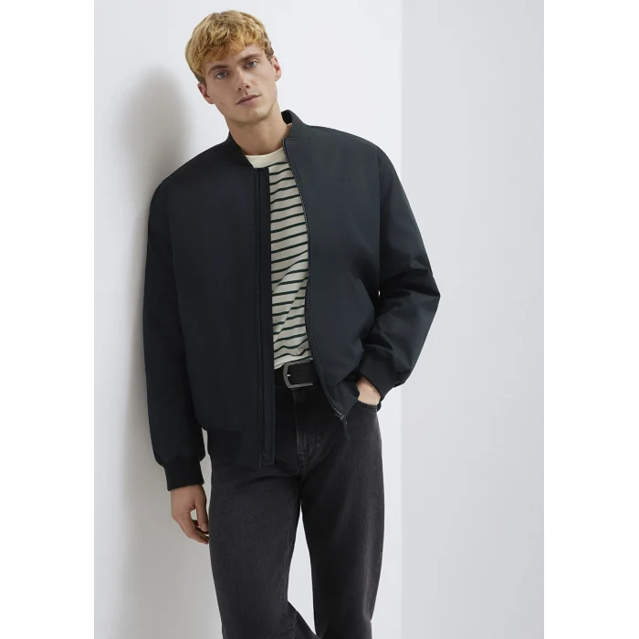 Mavi 0110774-71379 Mavi Logo Nakışlı Siyah Ceket