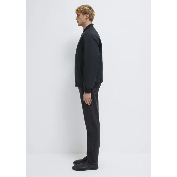 Mavi 0110774-71379 Mavi Logo Nakışlı Siyah Ceket