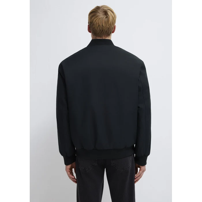 Mavi 0110774-71379 Mavi Logo Nakışlı Siyah Ceket