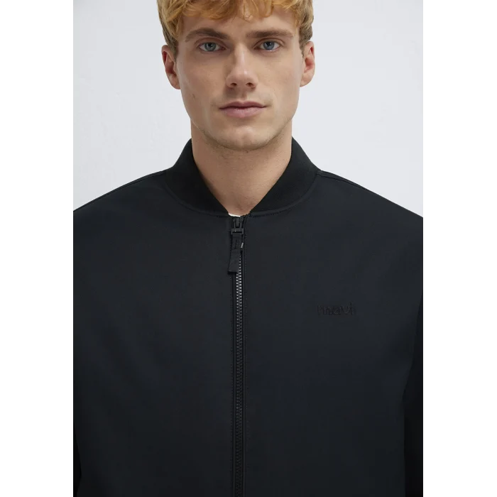 Mavi 0110774-71379 Mavi Logo Nakışlı Siyah Ceket