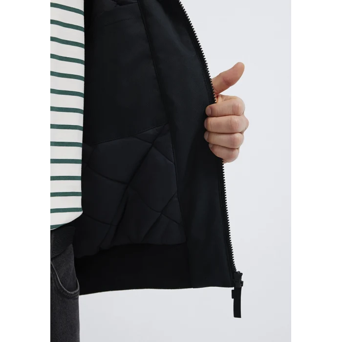 Mavi 0110774-71379 Mavi Logo Nakışlı Siyah Ceket