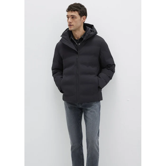 Mavi 0110652-71379 Kapüşonlu Siyah Şişme Mont