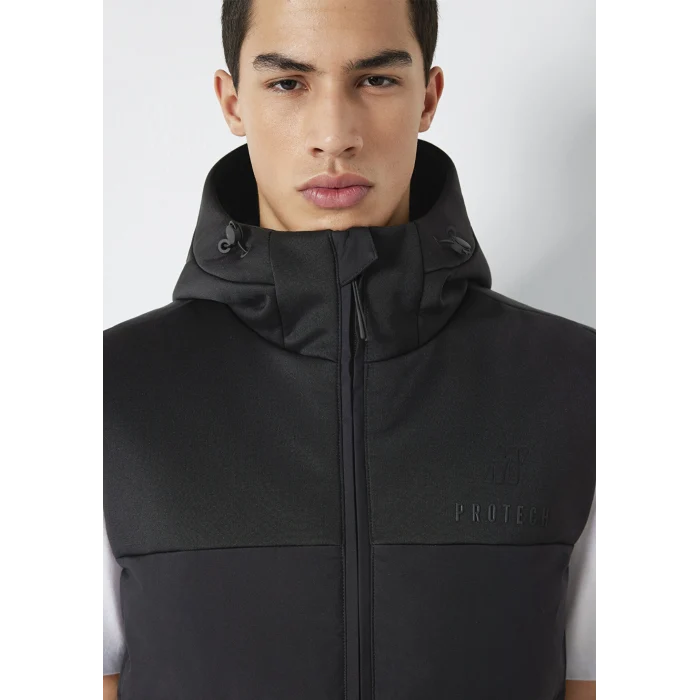 Mavi 0110786-71379 Kapüşonlu Siyah Şişme Yelek