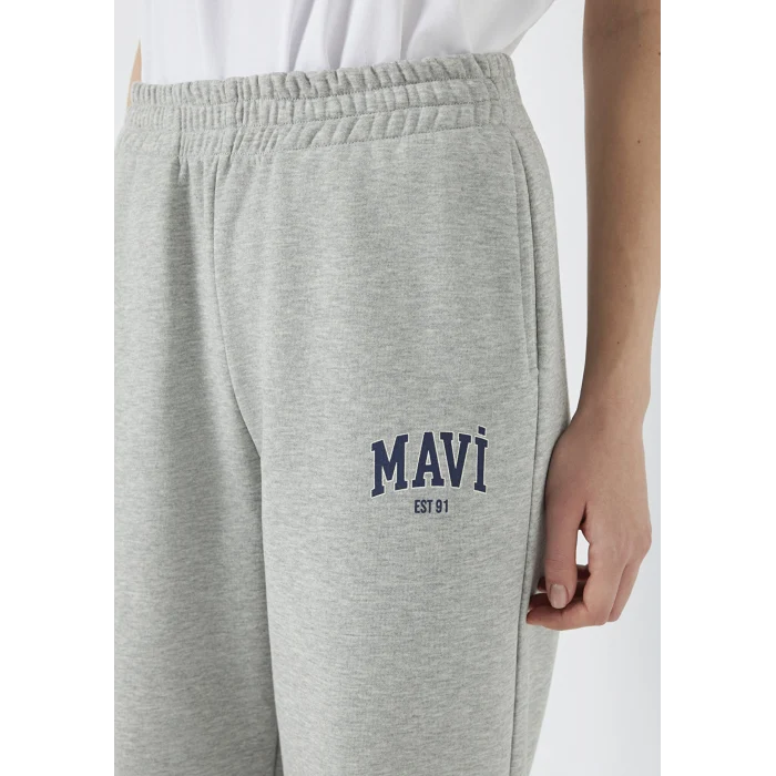 Mavi 1010757-82816 Mavi Logo Baskılı Gri Eşofman Altı