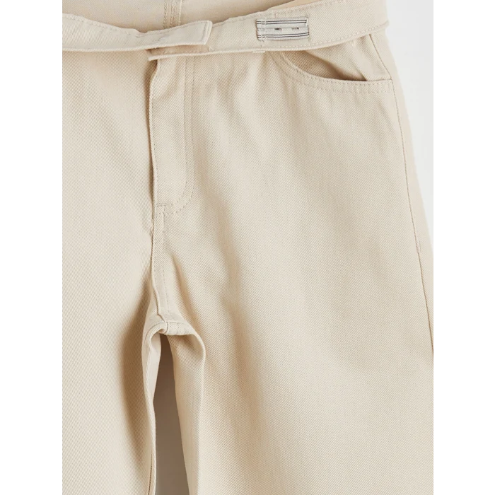 LCW Kids Bej Regular Fit Erkek Çocuk Gabardin Pantolon