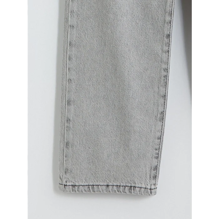 LCW Kids Gri Loose Fit Erkek Çocuk Jean Pantolon