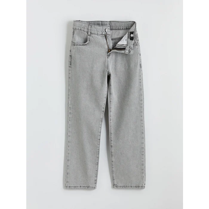 LCW Kids Gri Loose Fit Erkek Çocuk Jean Pantolon