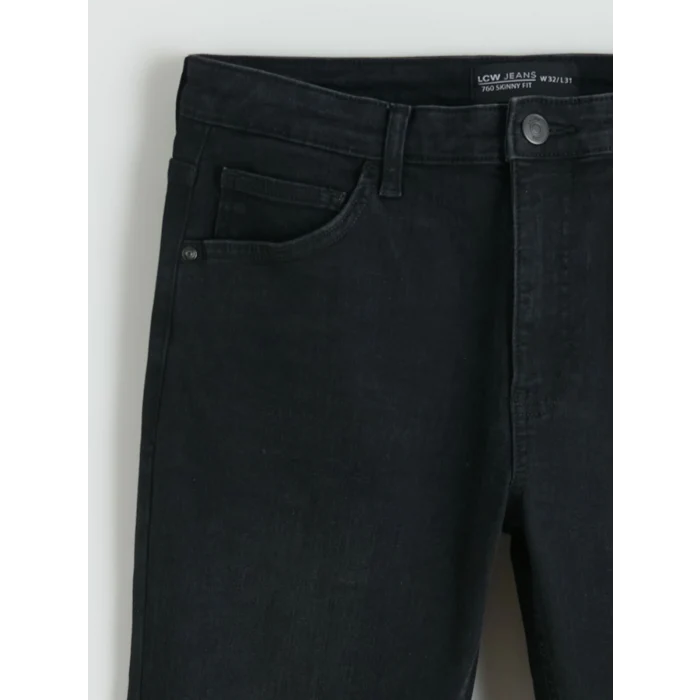 LCW Jeans Siyah 760 Skinny Fit Erkek Jean Pantolon