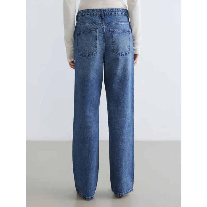 LCW Jeans İndigo Straight Fit Kadın Jean Pantolon