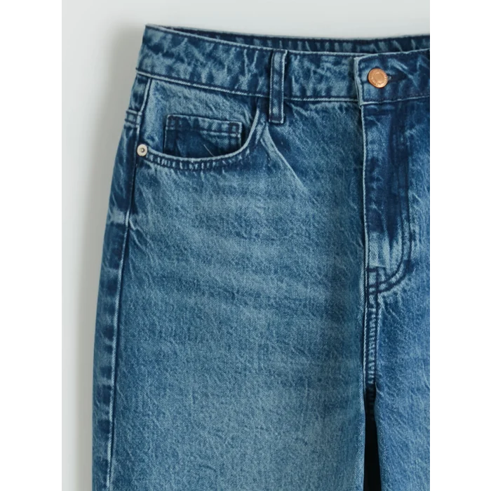 LCW Jeans İndigo Straight Fit Kadın Jean Pantolon