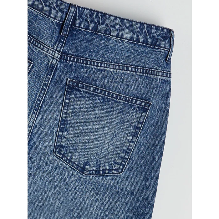 LCW Jeans İndigo Straight Fit Kadın Jean Pantolon