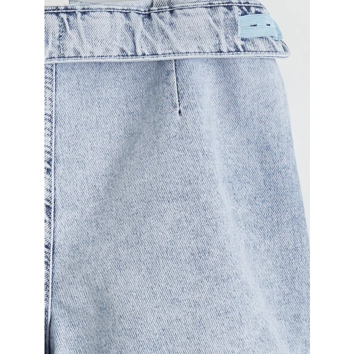 LCW Kids Mavi Taşlı Kız Çocuk Jean Şort Etek