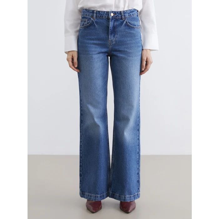 LCW Jeans İndigo Flare Kadın Jean Pantolon