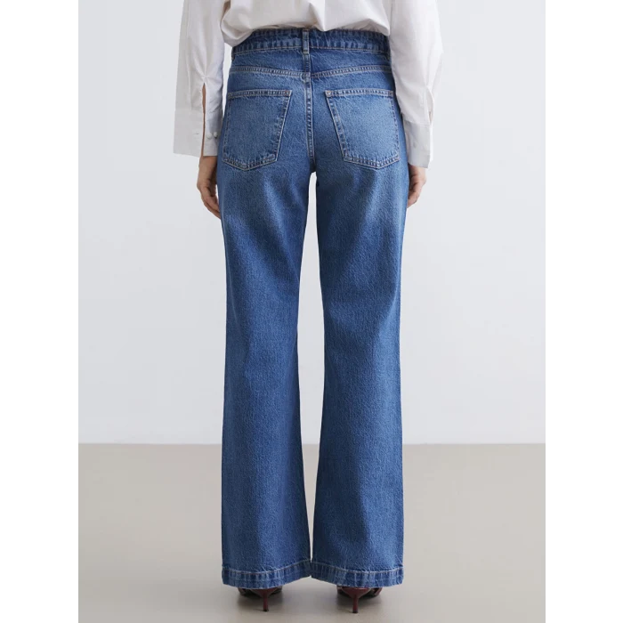 LCW Jeans İndigo Flare Kadın Jean Pantolon