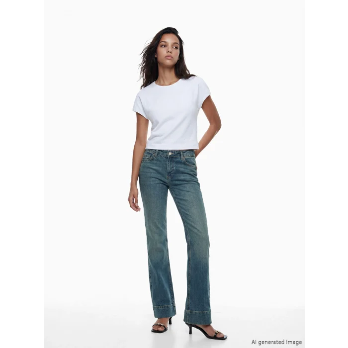 LCW Jeans İndigo Flare Kadın Jean Pantolon