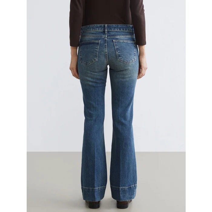 LCW Jeans İndigo Flare Kadın Jean Pantolon