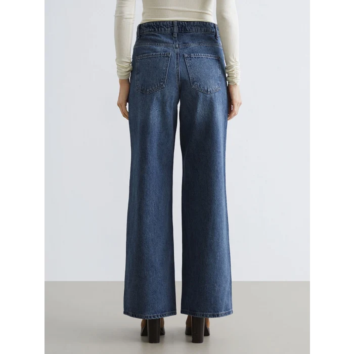 LCW Jeans İndigo Wideleg Kadın Jean Pantolon