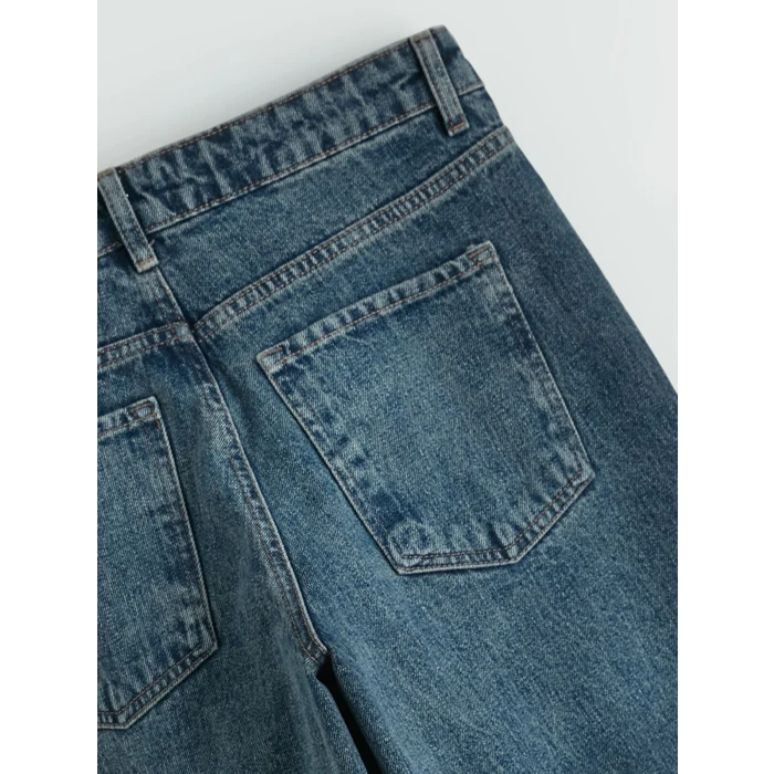 LCW Jeans İndigo Wideleg Kadın Jean Pantolon