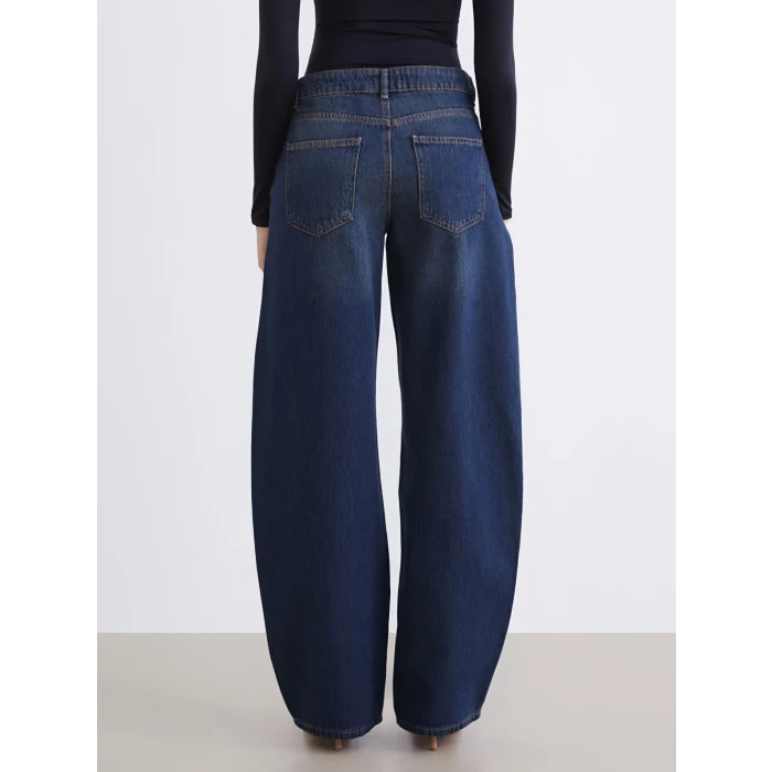 LCW Jeans İndigo Balloon Fit Kadın Jean Pantolon