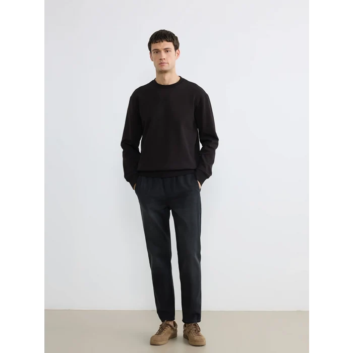 LCW Jeans Siyah Beli Lastikli Erkek Jean Pantolon