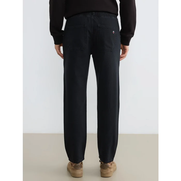 LCW Jeans Siyah Beli Lastikli Erkek Jean Pantolon