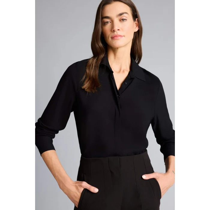 Defacto Z6472AZBK81 Siyah Basıc Gömlek