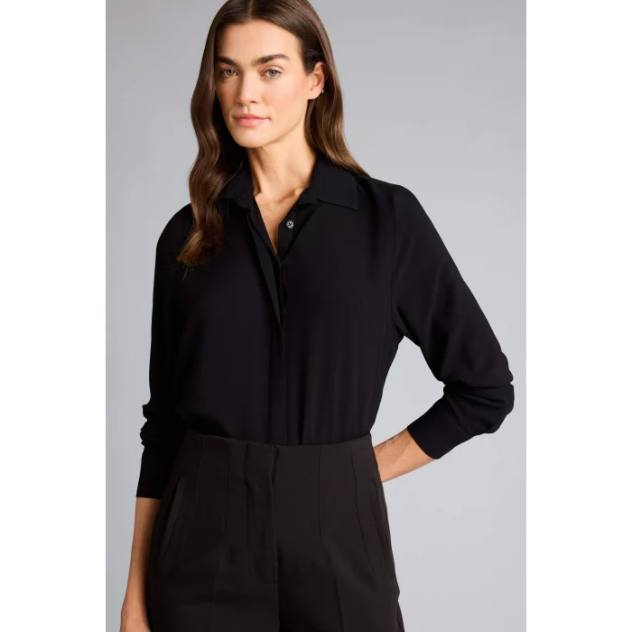 Defacto Z6472AZBK81 Siyah Basıc Gömlek