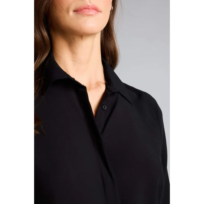 Defacto Z6472AZBK81 Siyah Basıc Gömlek