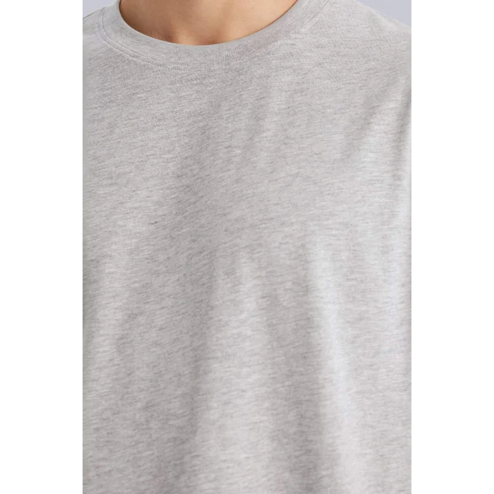 Defacto V7699AZGR210 Gri %100 Pamuk Basic Tişört
