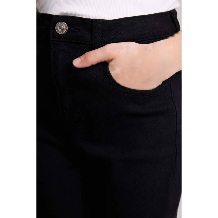 Defacto G0257A8BK27 Siyah Skınny Fıt Jean Pantolon Kız Çocuk