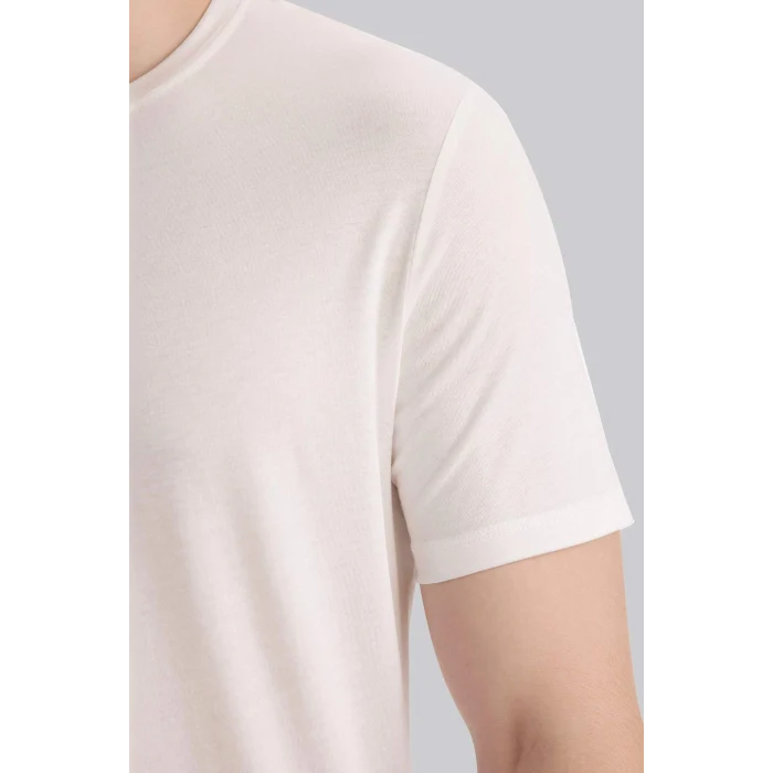 Defacto M6606AZWT34 Beyaz Slim Fit Tişört