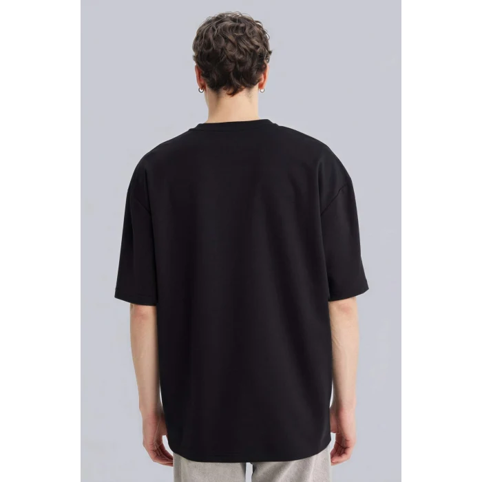 Defacto X3926AZBK81 Siyah Nefes Alabilen Oversize Tişört