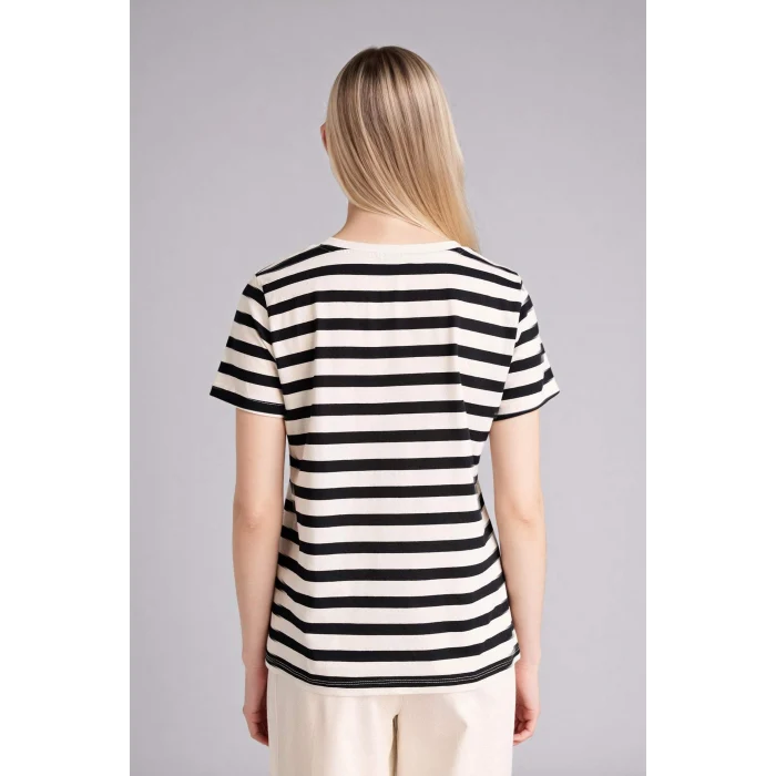 Defacto C2612AXBK81 Siyah Regular Fıt Bisiklet Yaka Basıc Düz Kısa Kollu Tişört