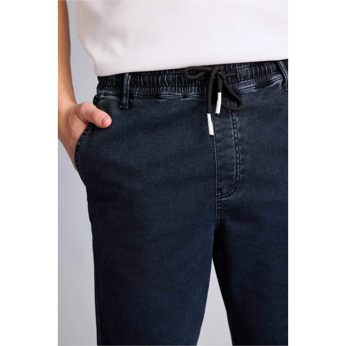 Defacto G9240AXNM83 İndigo Yumuşak Dokulu Wide Leg Jean Pantolon