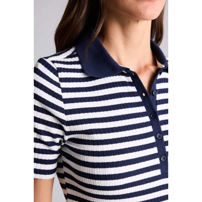 Defacto G8733AXNV251 Lacivert Slım Fıt Polo Yaka Kısa Kollu Polo Tişört