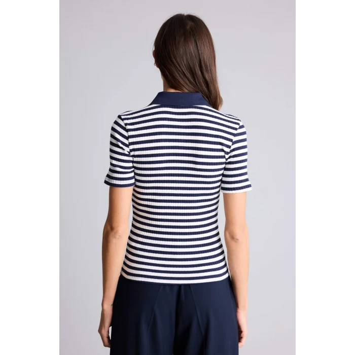 Defacto G8733AXNV251 Lacivert Slım Fıt Polo Yaka Kısa Kollu Polo Tişört