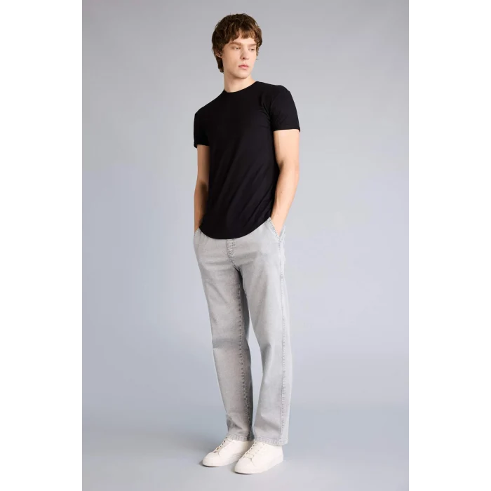 Defacto N2104AZBK81 Siyah Long Muscle Fit Bisiklet Yaka Kısa Kollu Tişört