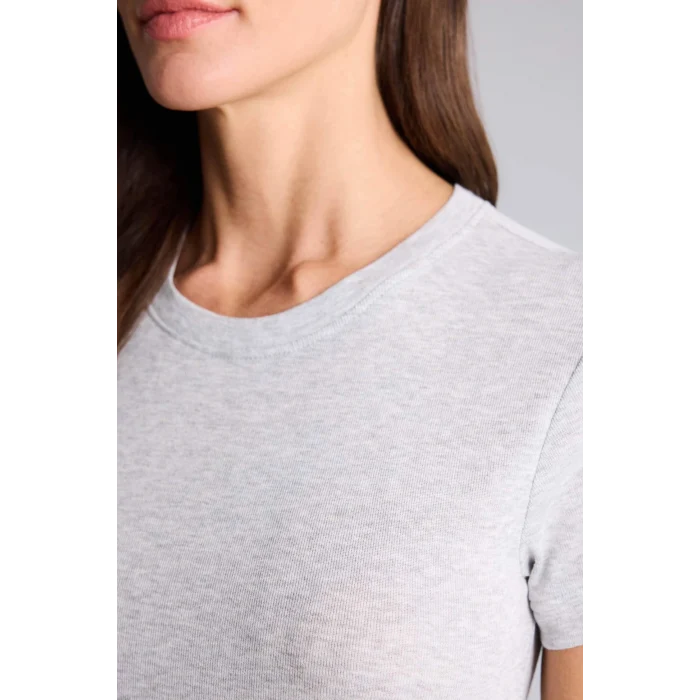 Defacto H1354AXGR93 Gri Slım Fıt Basıc Ribana Tişört