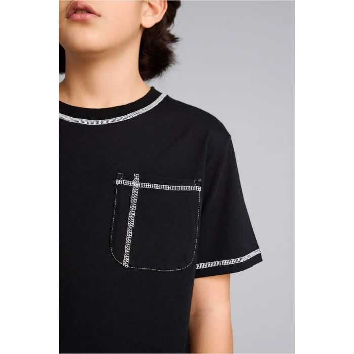 Defacto G7138A8BK81 Siyah Tişört Erkek Çocuk