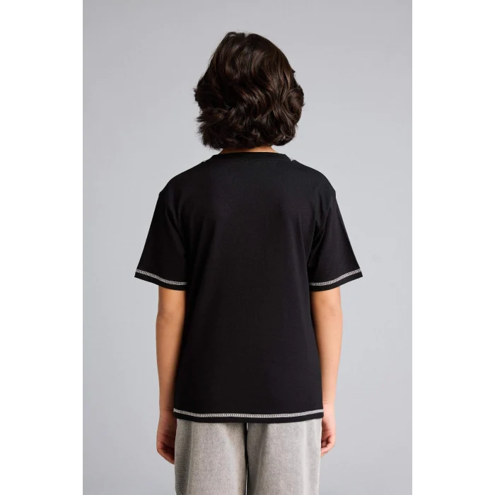 Defacto G7138A8BK81 Siyah Tişört Erkek Çocuk