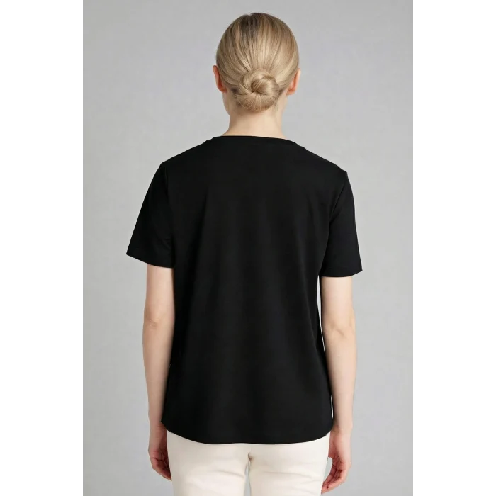 Defacto H2120AXBK81 Siyah Relax Fıt Kısa Kollu Tişört