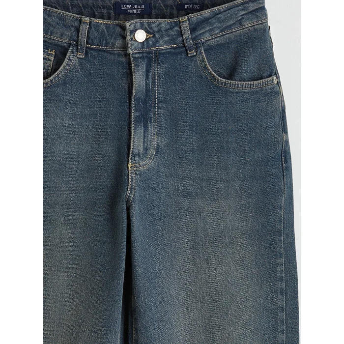 LCW Jeans İndigo Wideleg Kadın Jean Pantolon