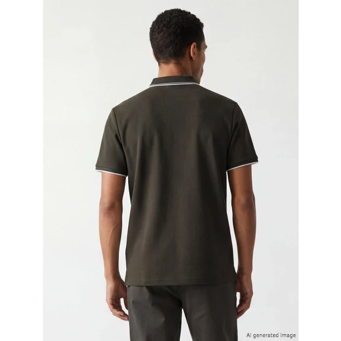 LCW Vision Haki Polo Yaka Erkek Tişört