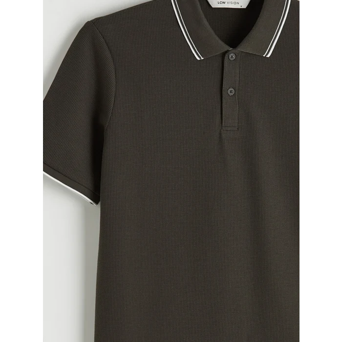 LCW Vision Haki Polo Yaka Erkek Tişört