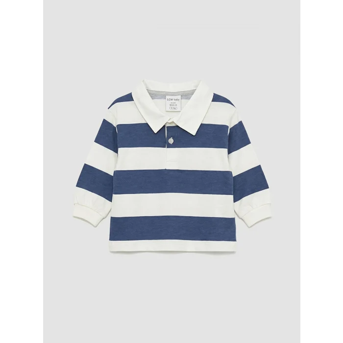 LCW baby Ekru Erkek Bebek Polo Yaka Tişört ve Pantolon