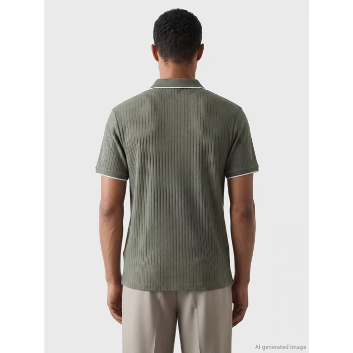 LCW Vision Haki Polo Yaka Erkek Tişört