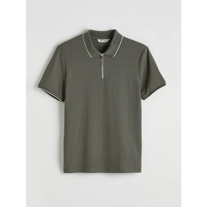 LCW Vision Haki Polo Yaka Erkek Tişört